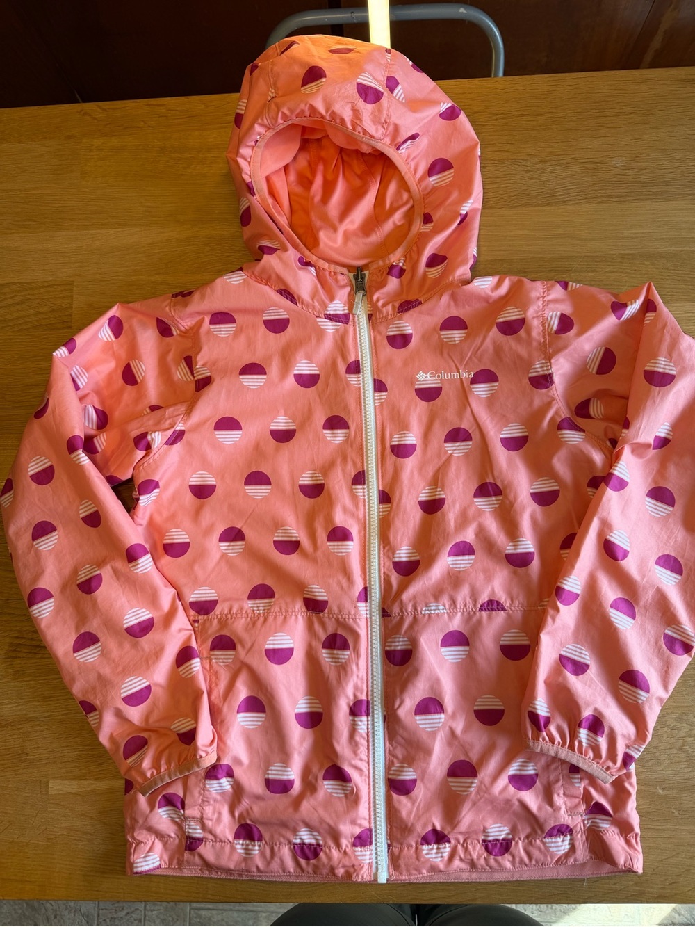 Columbia Youth Reversible Lightweight Jacket size M